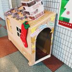 元気ぷらざに設置されたサンタのお家